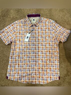 Men’s Brooklyn Brigade short-sleeve button-up shirt  Large